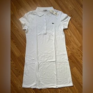 COPY - Lacoste polo white dress